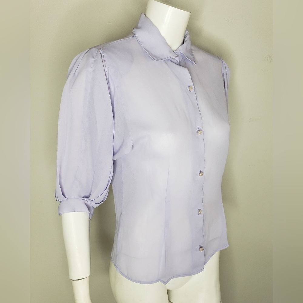 Vintage California Spice! Lavender Blouse
